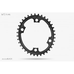 AbsoluteBlack premium OVAL ROAD 110/4 BCD chainring 52/36T